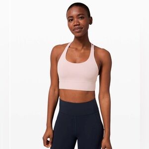 Lululemon Energy Bra Long Line *Medium Support B-D Cup
Porcelain Pink size 6 EUC